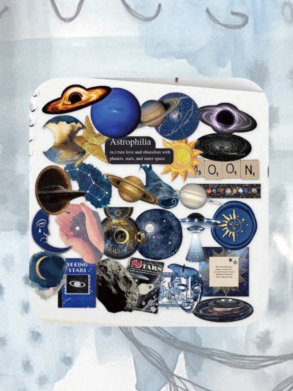 NWT🎉 Planets & Space PET sticker decals Junk Journal, DIY, Scrapbook, Planner